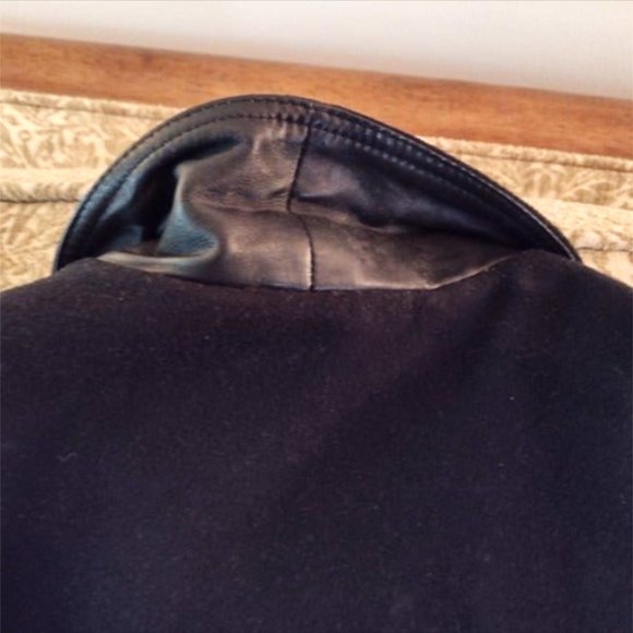 SNAP-ON 75th Anniv. Men's XL Black Wool & Leather Vintage Jacket ~ (1995) ~ EVC - Picture 5 of 14